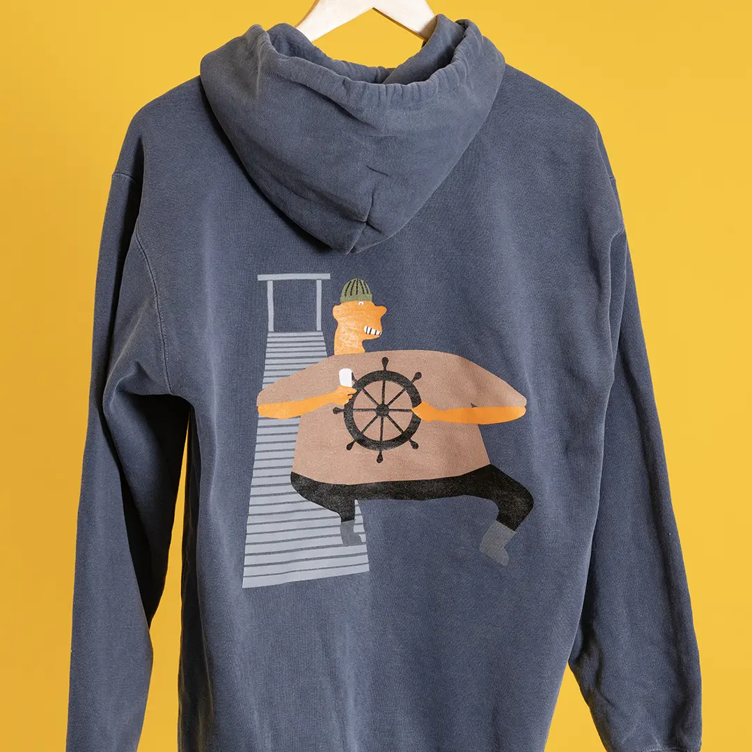 Maine Gravy Dave Flussman Hoodie Back